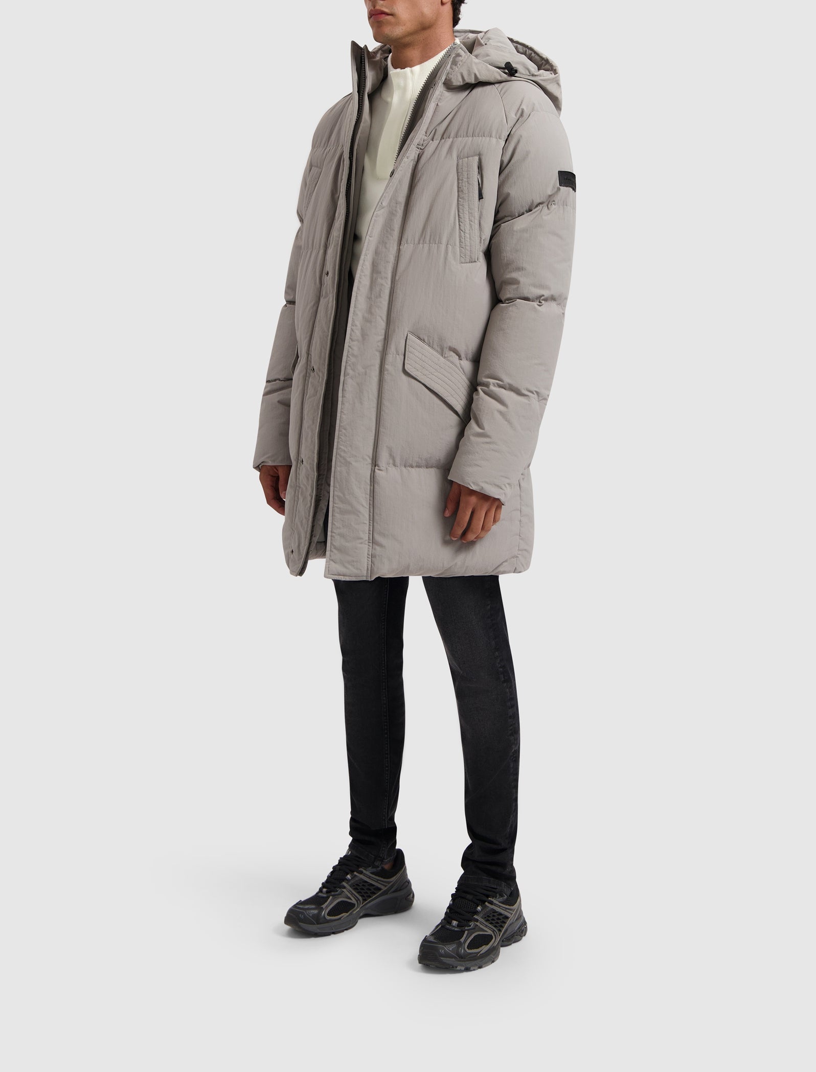 Pure Path Activewear Parka- Grey