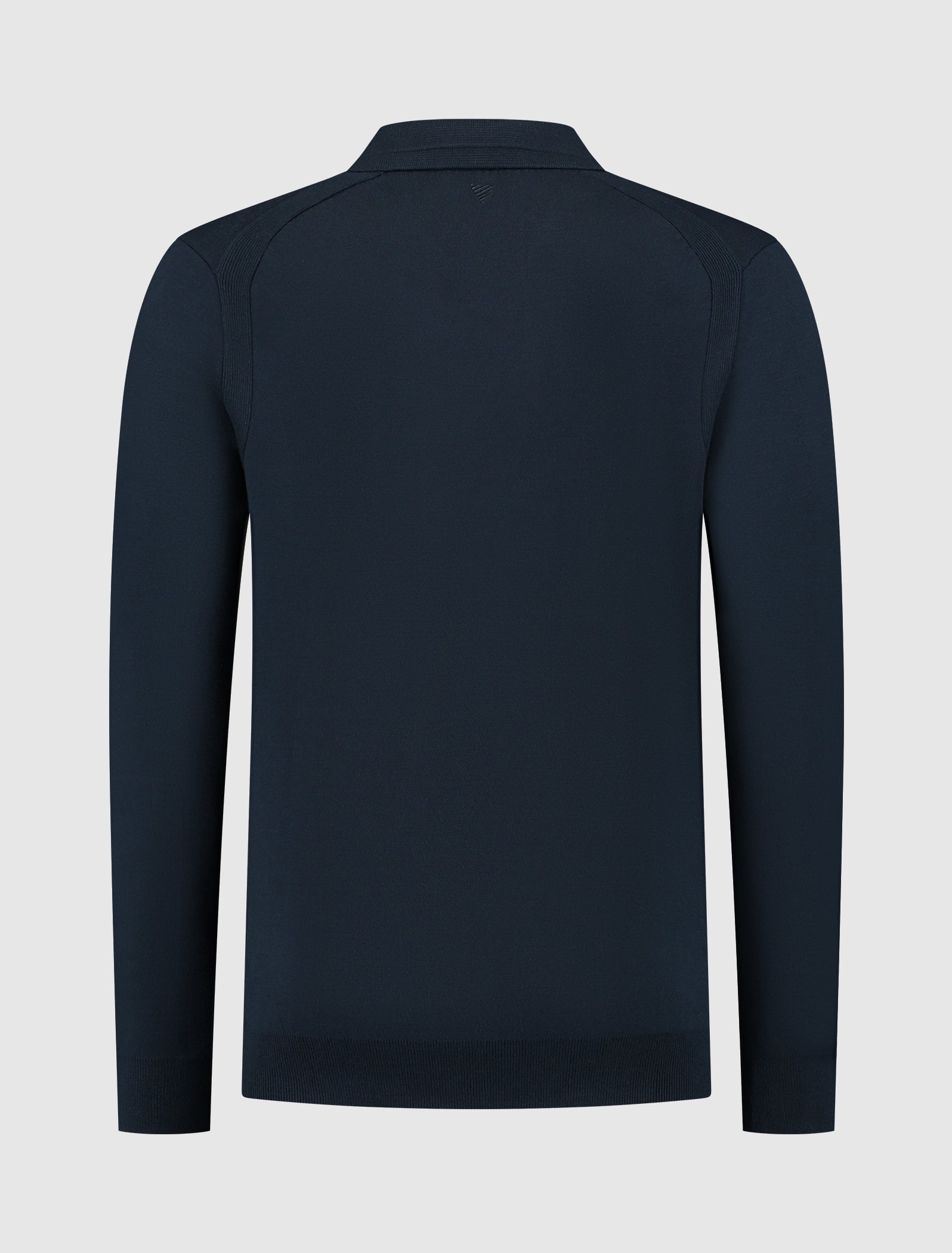 Pure Path Buttonless Polo Knitwear- Navy