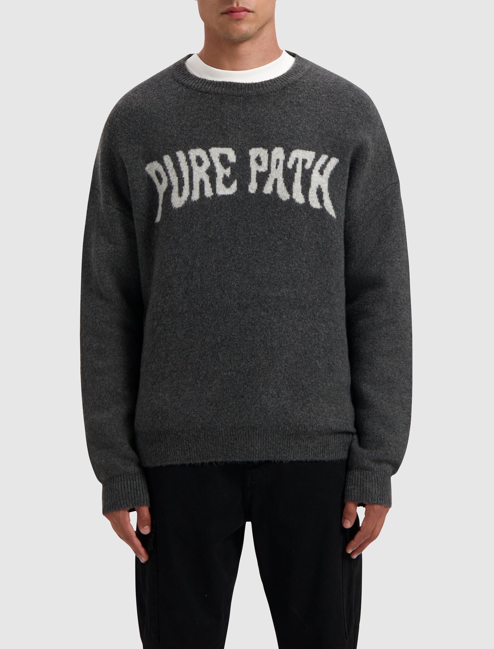 Pure Path Oversized Crewneck Knitwear