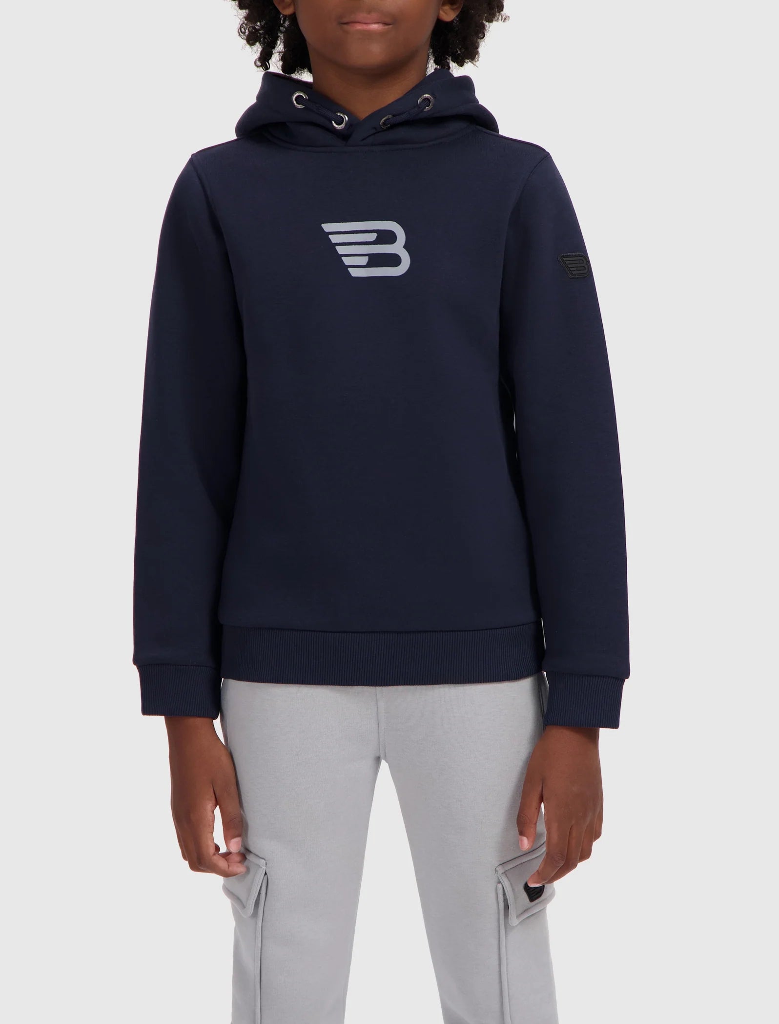 Ballin Junior Fading Logo Hoodie- Navy