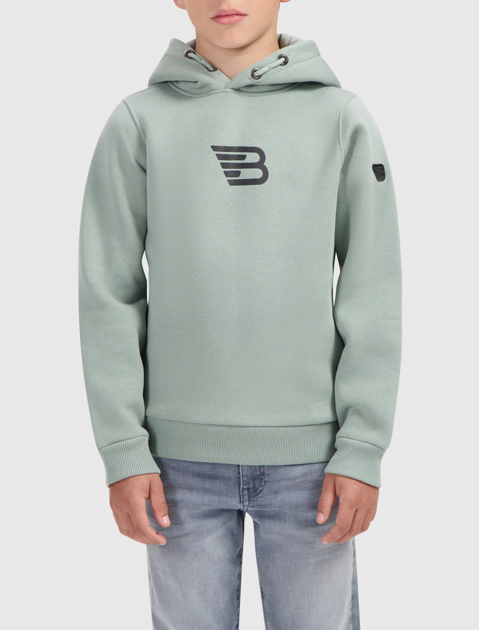 Ballin Junior Fading Logo Hoodie- Dark Mint