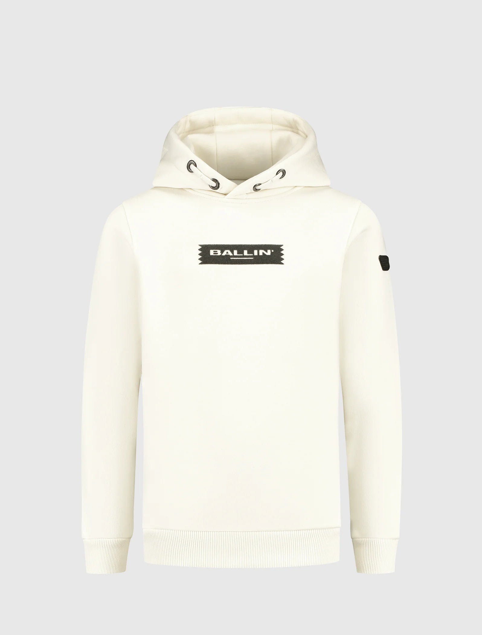 Ballin Junior Die-Cut Flock Hoodie- Off White