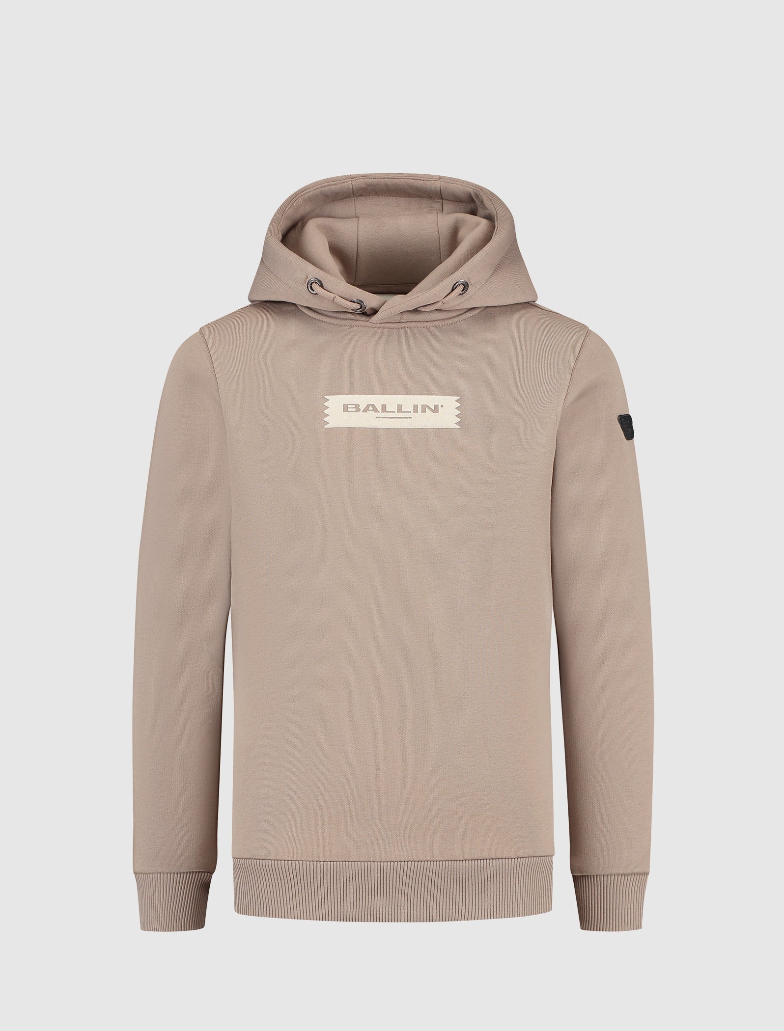 Ballin Junior Die-Cut Flock Hoodie- Taupe