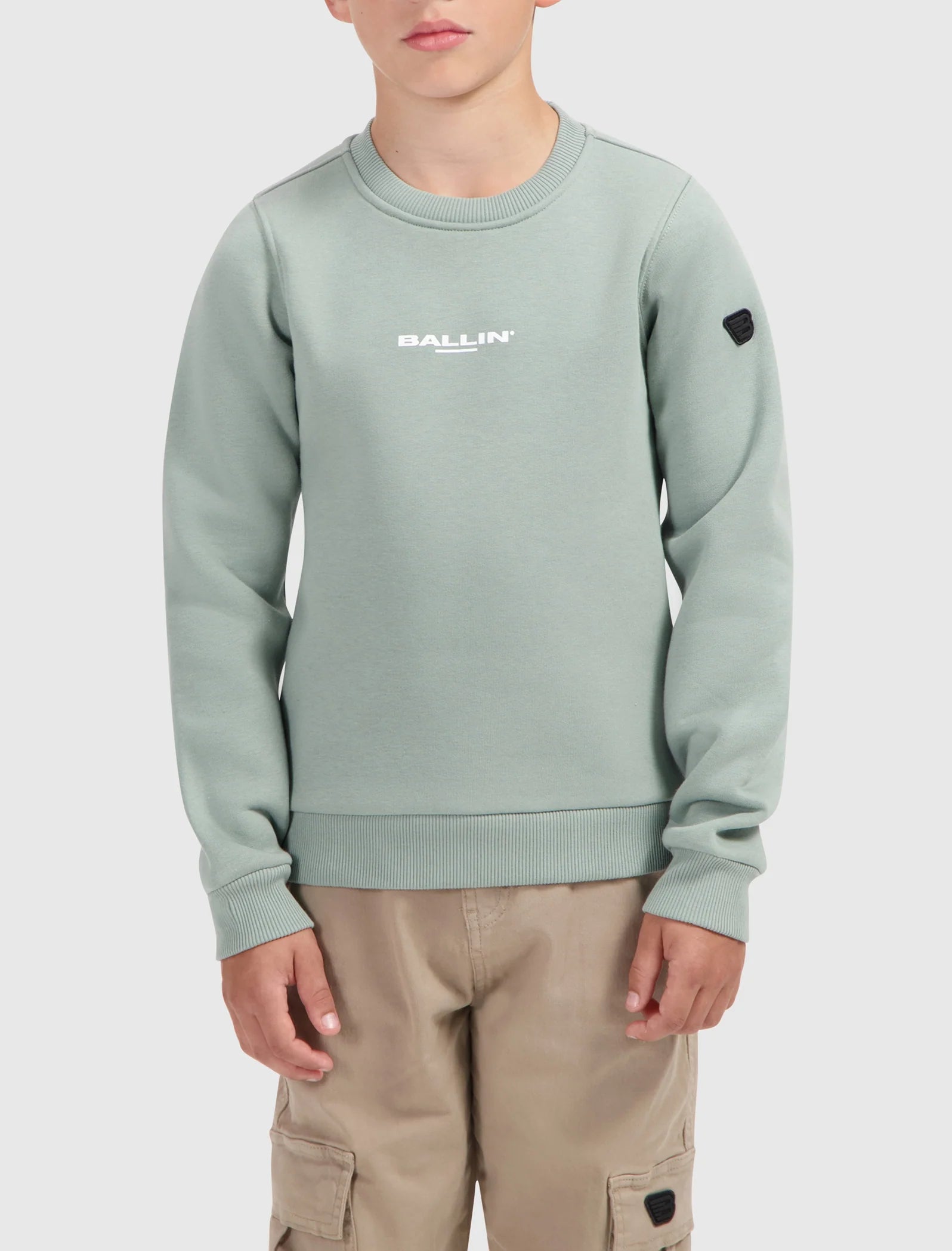 Ballin Junior Scribble Icon Logo Sweater- Dark Mint