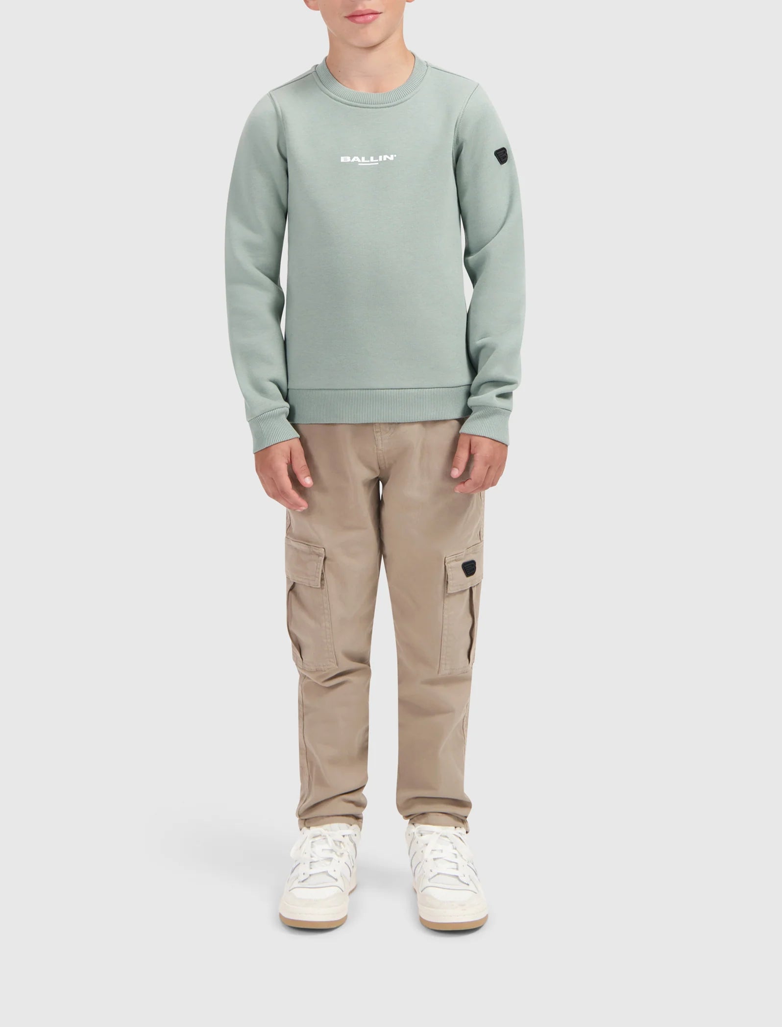 Ballin Junior Scribble Icon Logo Sweater- Dark Mint