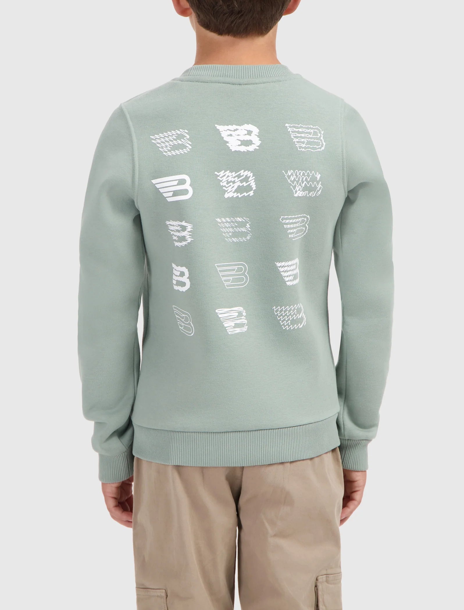 Ballin Junior Scribble Icon Logo Sweater- Dark Mint