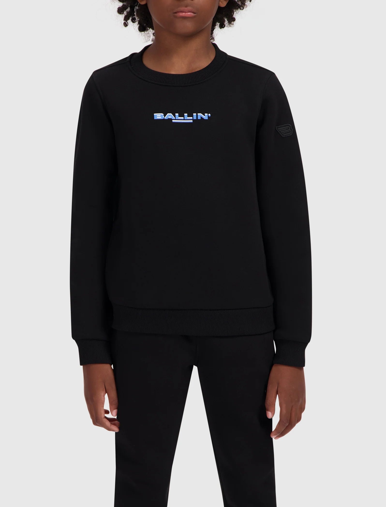 Ballin Junior Fish-eye Logo Sweater- Black