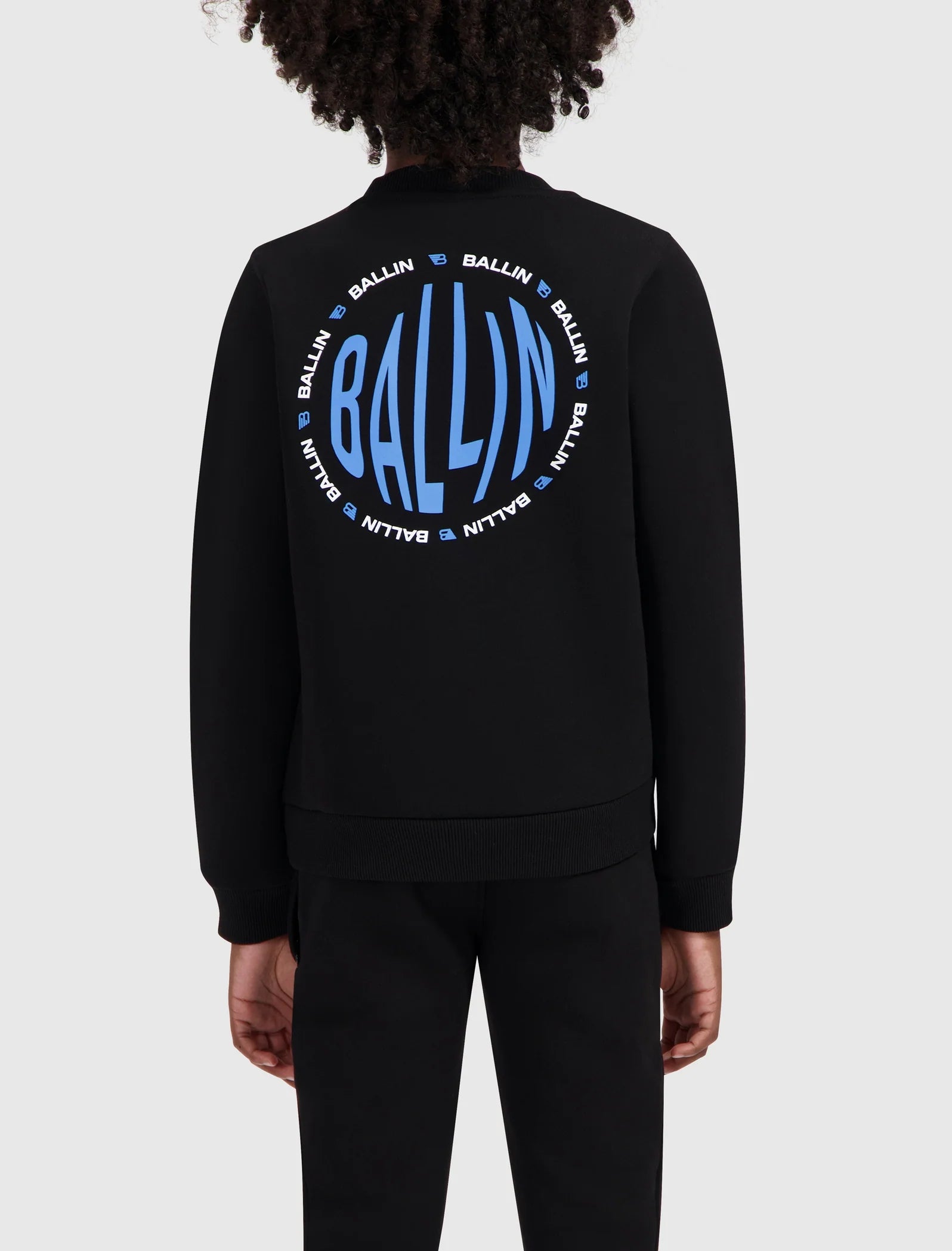 Ballin Junior Fish-eye Logo Sweater- Black