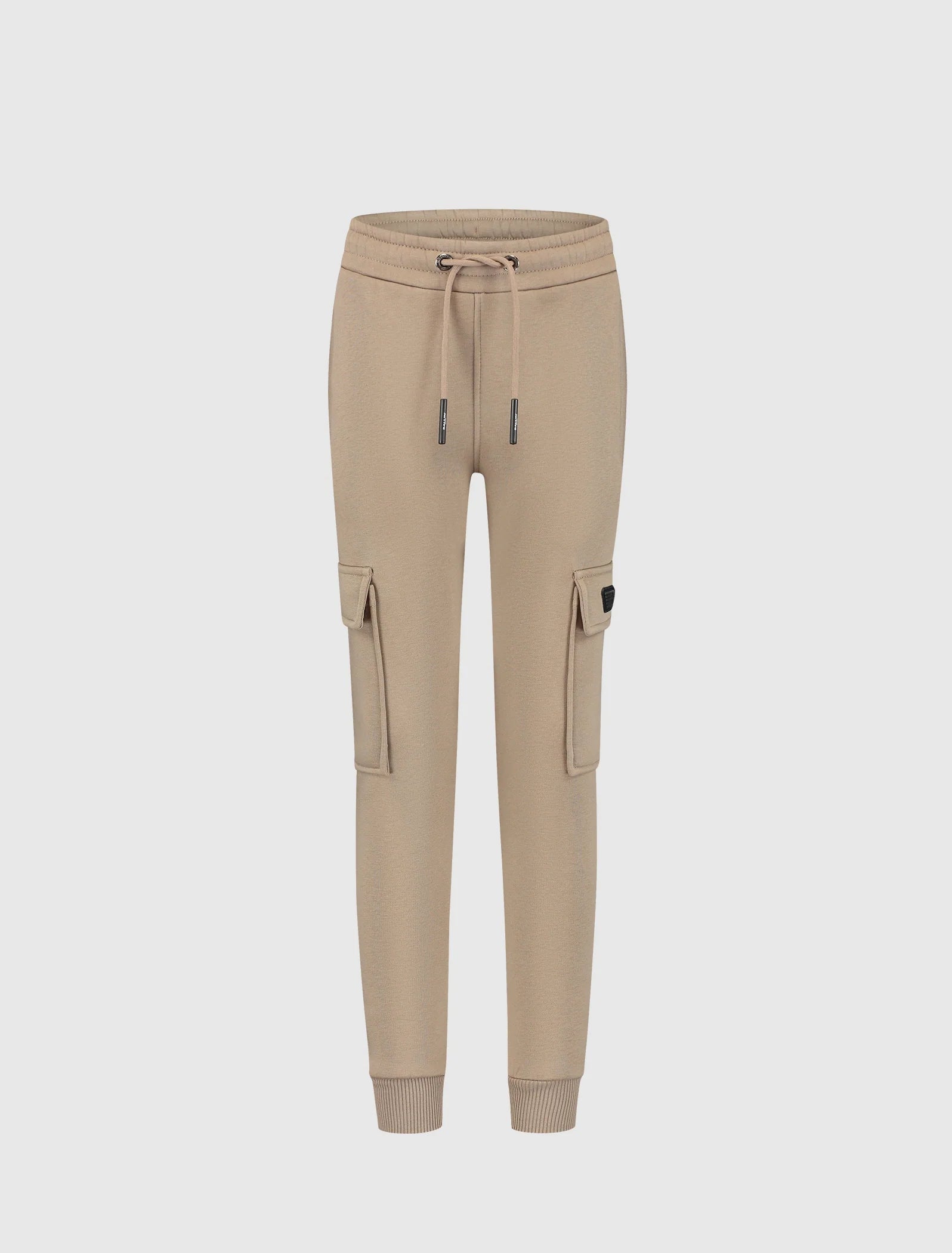 Ballin Junior Logo Badge Cargo Sweatpants- Taupe