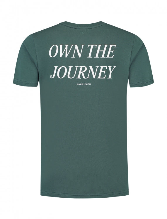 Pure Path Own The Journey T-shirt- Faded Green