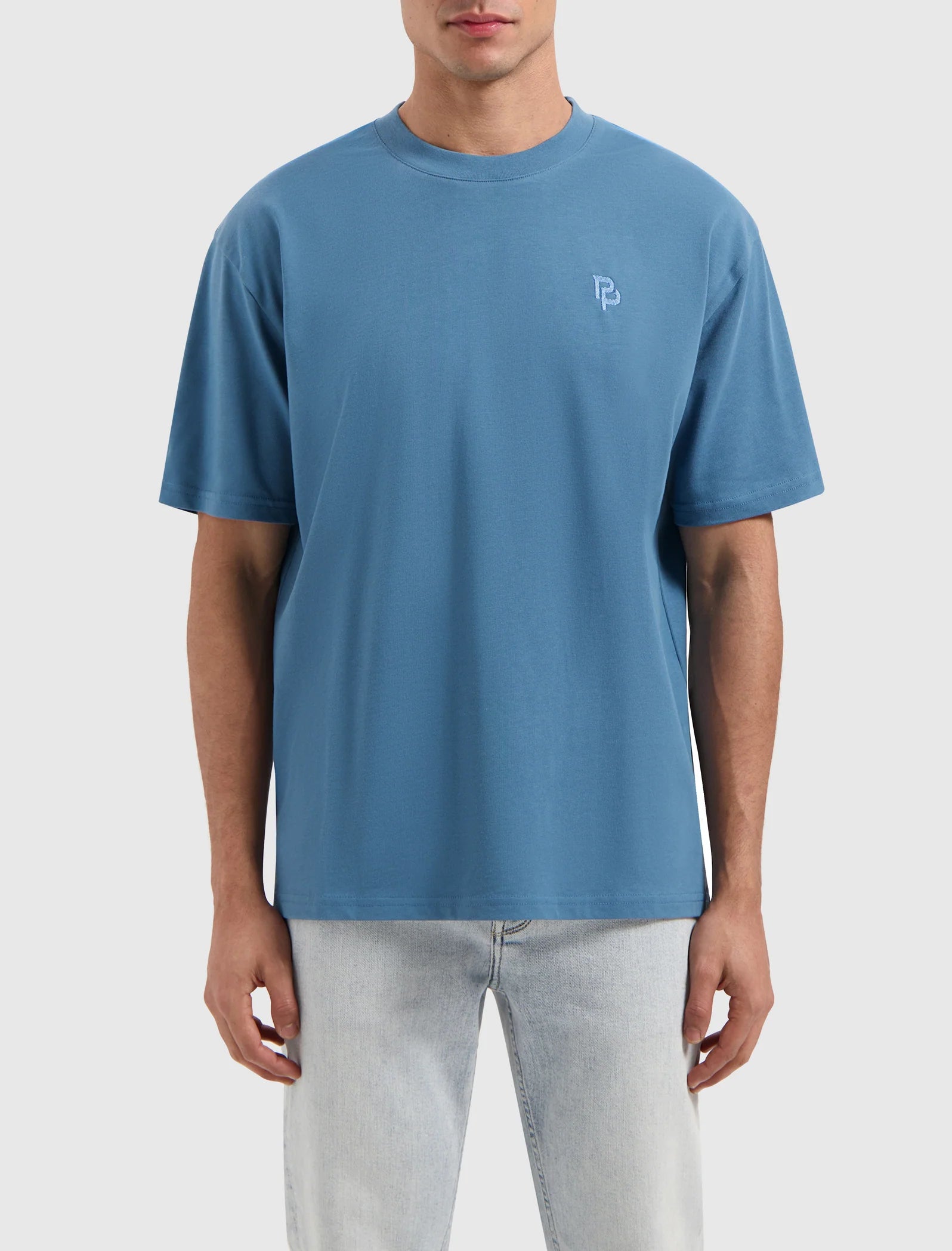 Pure Path Essential Initials T-shirt Blue