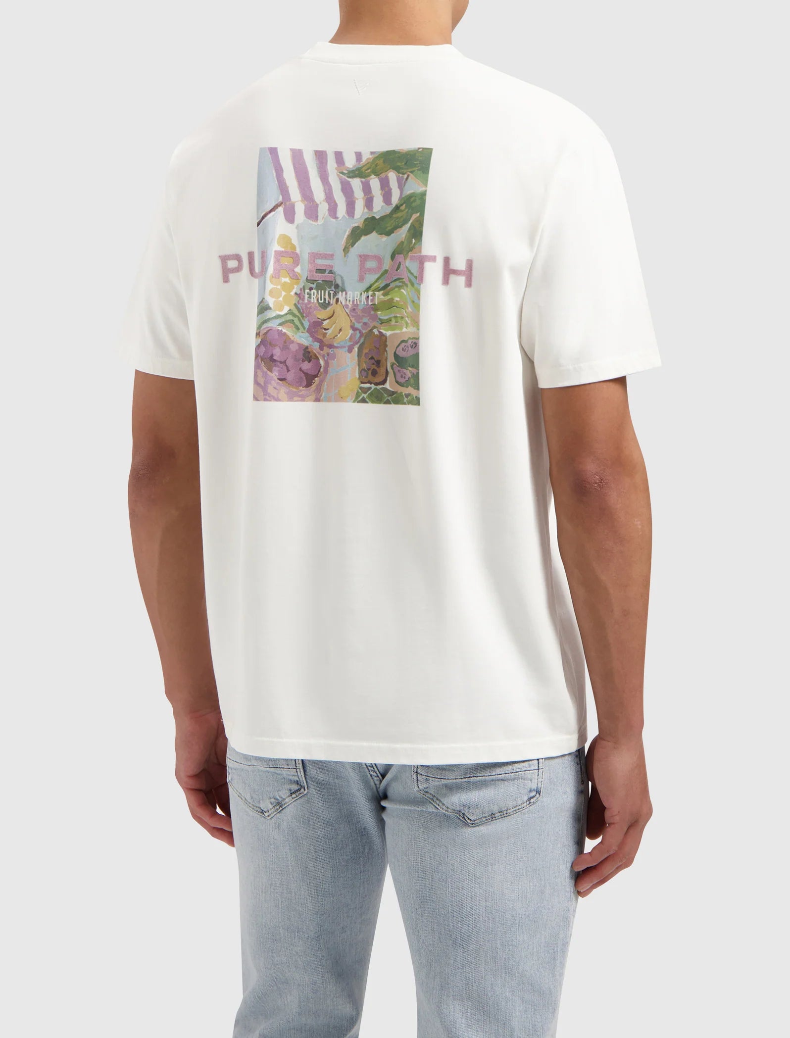 Pure Path Fruit Market T-shirt- Off White