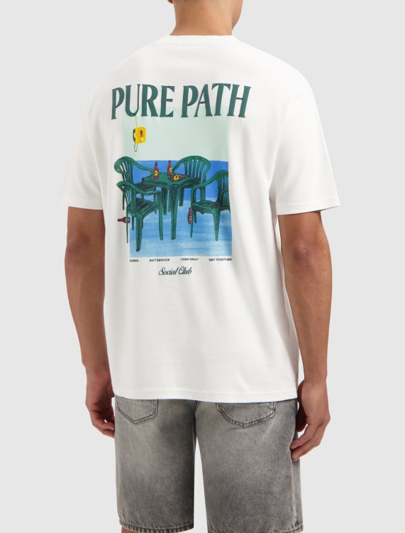Pure Path Midnight Conversations T-shirt- White