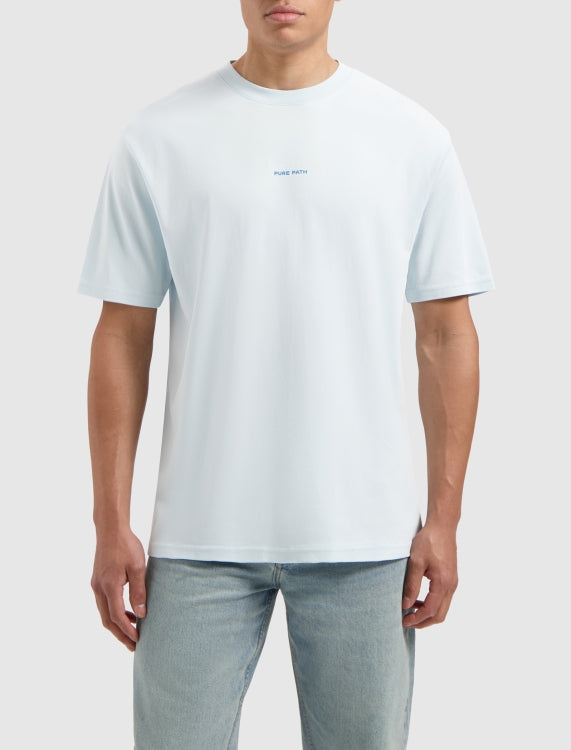 Pure Path The Fruit Stand T-shirt- Light Blue
