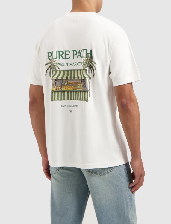 Pure Path The Fruit Stand T-shirt- Off White