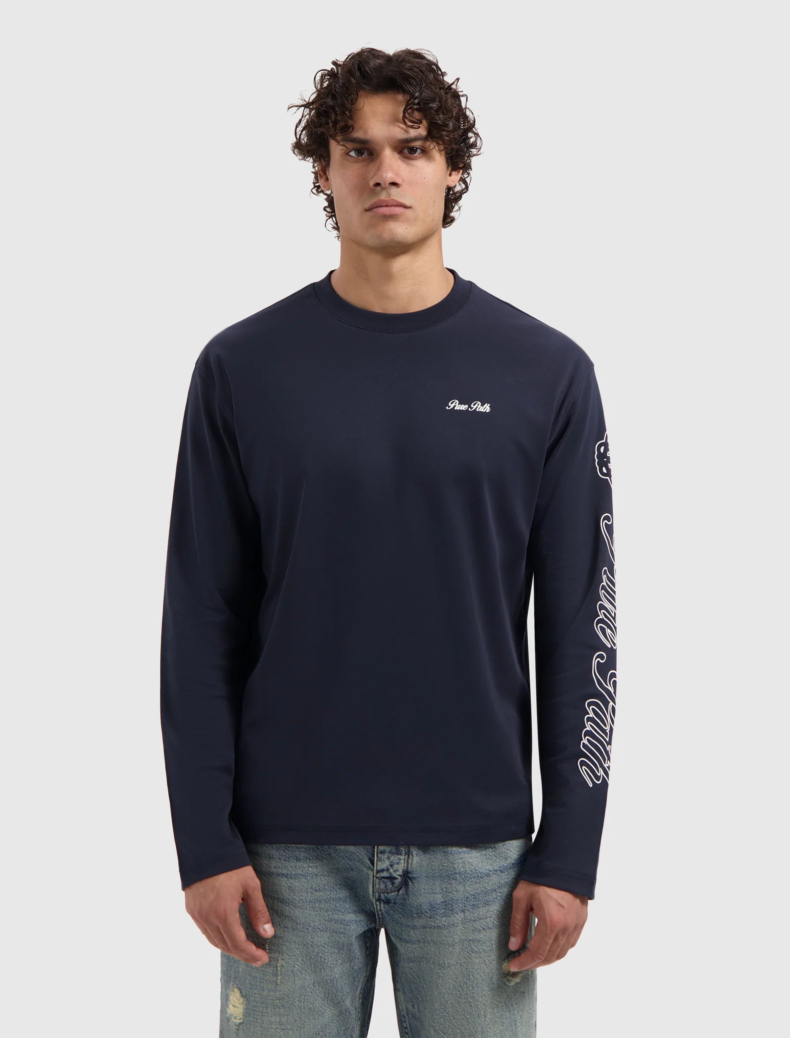 Pure Path Essence Of Life Longsleeve- Navy