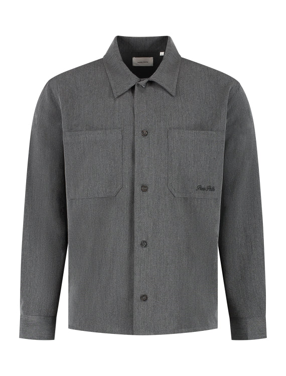 Pure Path Oxford Melange Overshirt- Antra Melange