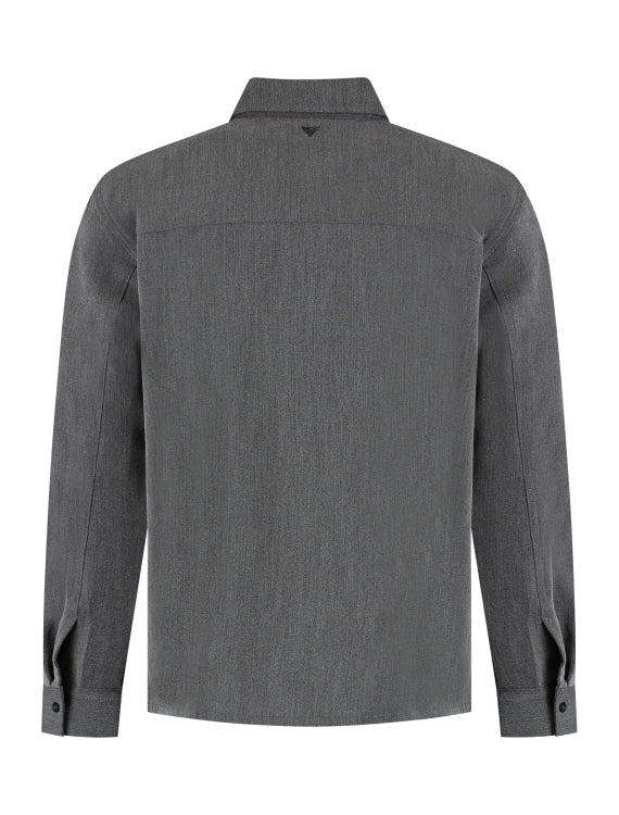 Pure Path Oxford Melange Overshirt- Antra Melange