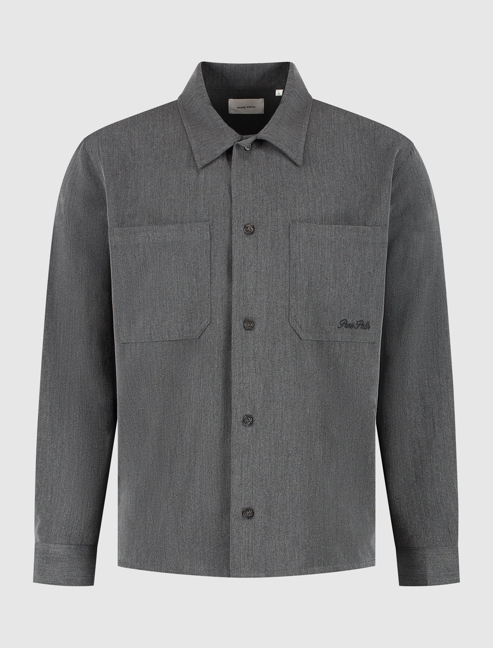 Pure Path Oxford Melange Overshirt- Antra Melange