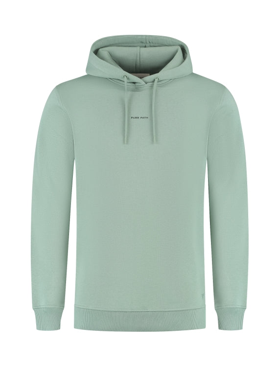 Pure Path Essential Hoodie- Army Green