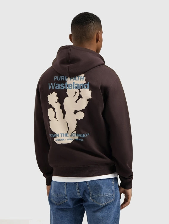 Pure Path Desert Wasteland Hoodie - Dark Brown