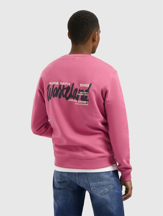 Pure Path Wasteland Sweater- Raspberry