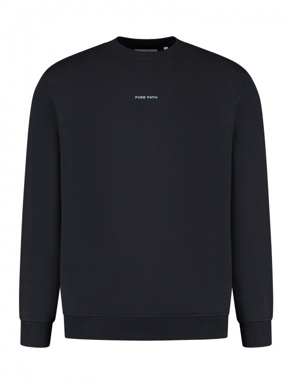 Pure Path Wasteland Sweater- Dark Navy