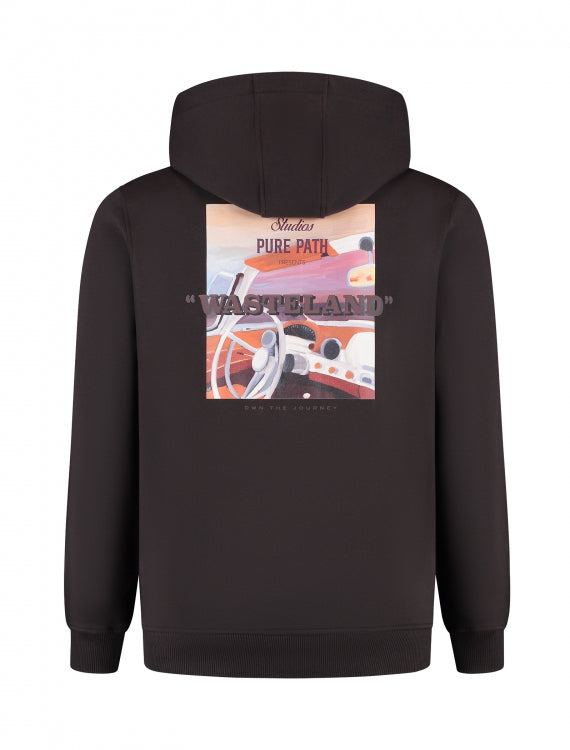 Pure Path Wasteland Studios Hoodie - Dark Brown