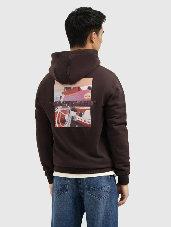 Pure Path Wasteland Studios Hoodie - Dark Brown