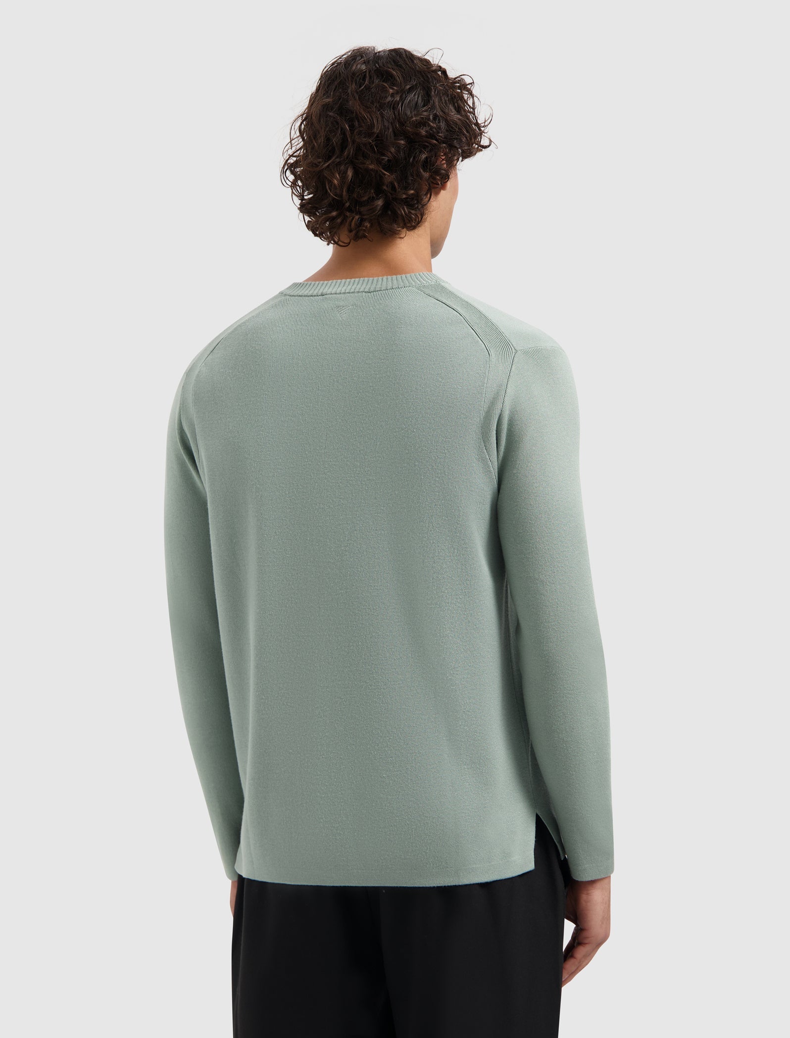 Pure Path Heavy Knit Sweater- Army Green
