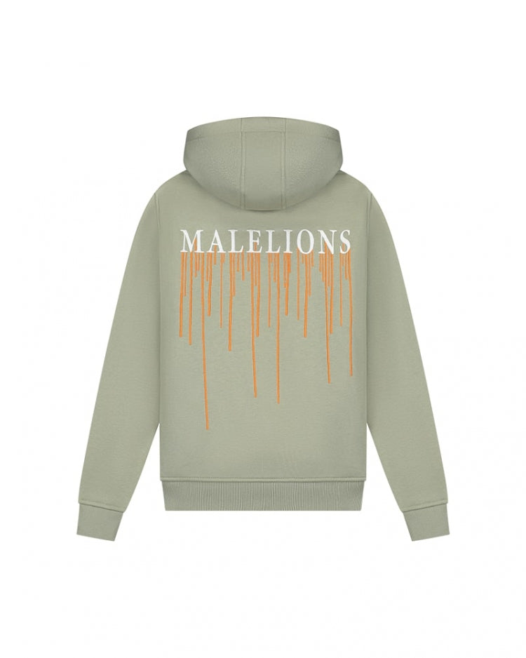 Malelions Junior Painter Hoodie- Army