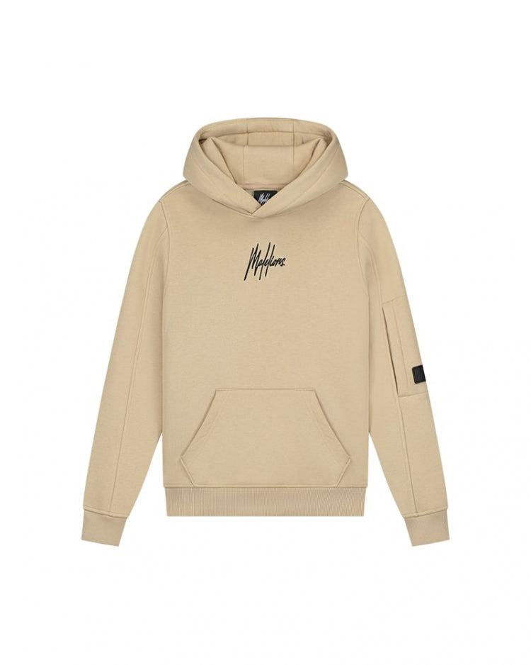 Malelions Junior Cargo Hoodie- Light Brown