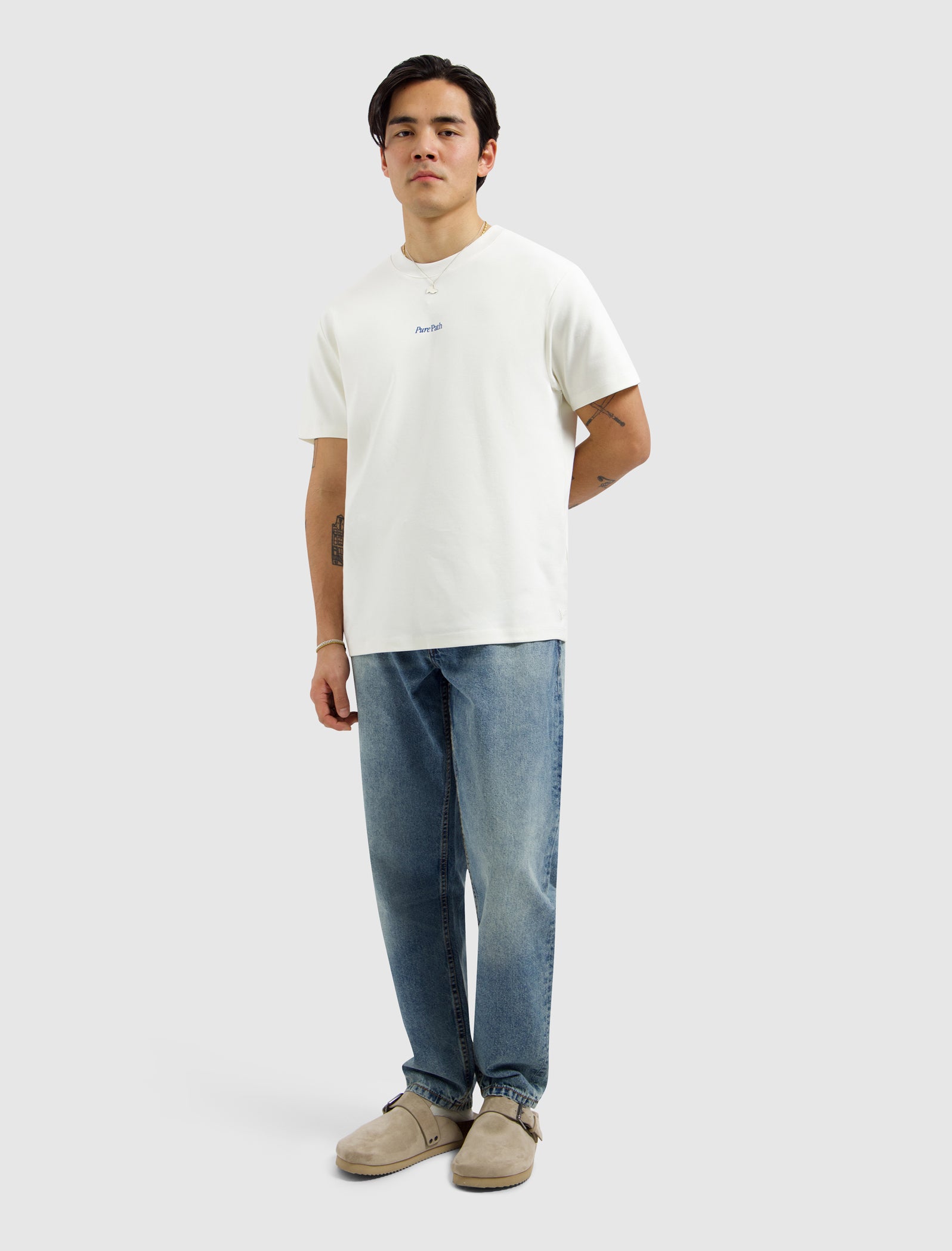 Pure Path Dinner Society T-shirt - Off White