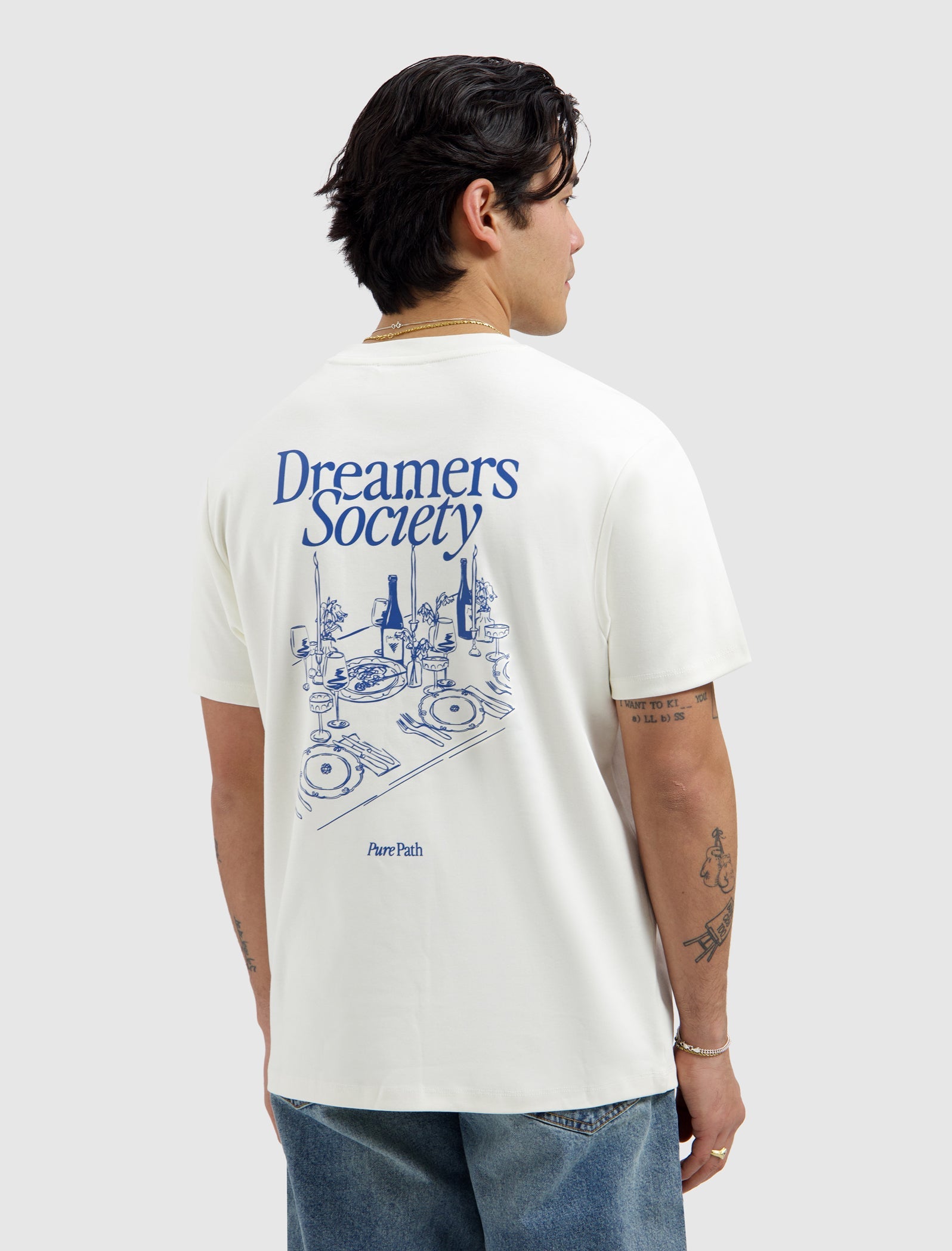 Pure Path Dinner Society T-shirt - Off White