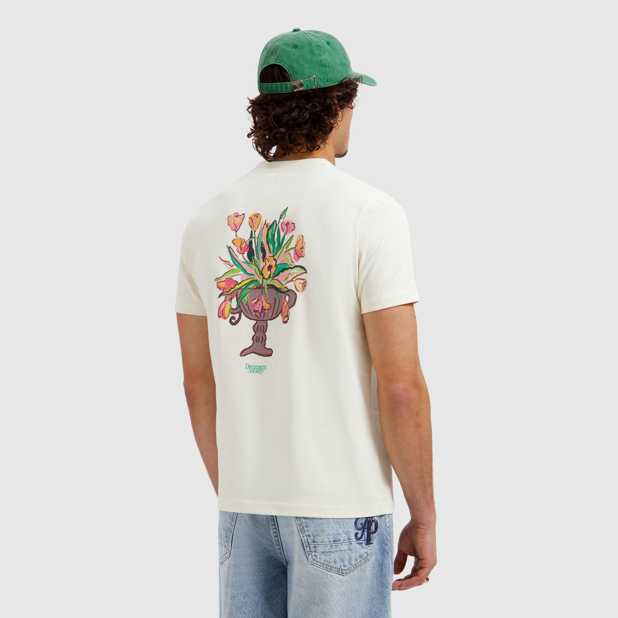 Pure Path Flower Vase T-shirt - Ecru