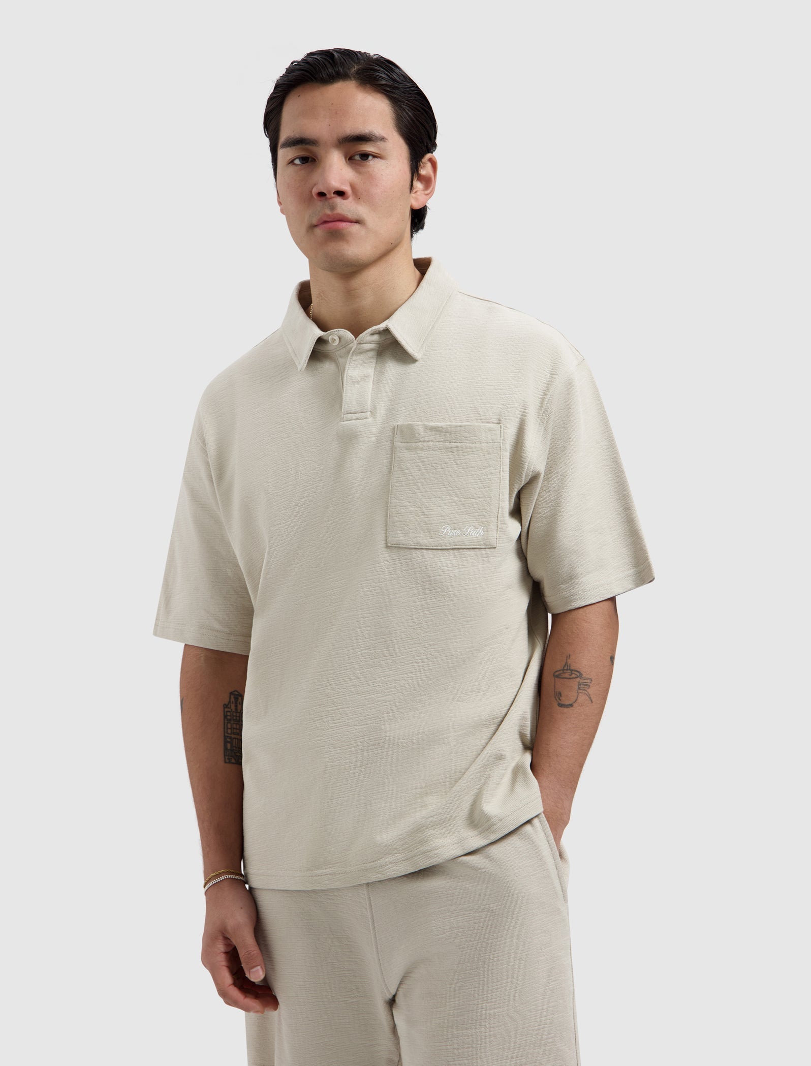 Pure Path Structured Polo - Sand