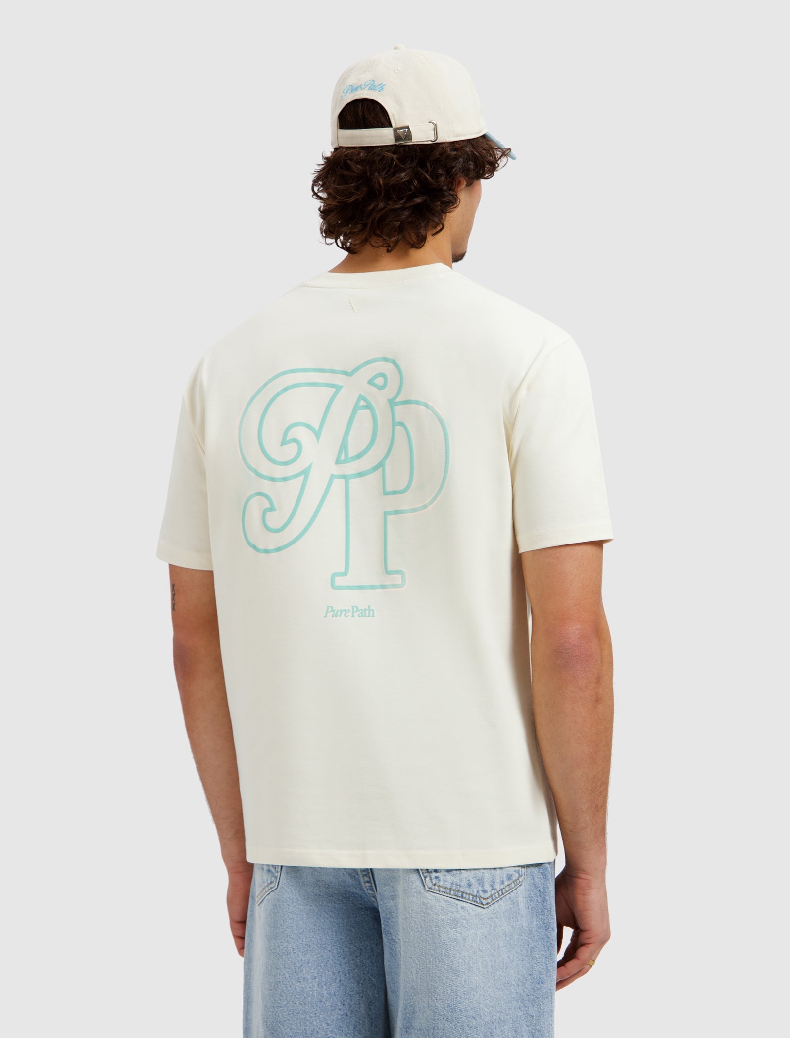 Pure Path Initials T-shirt - Ecru