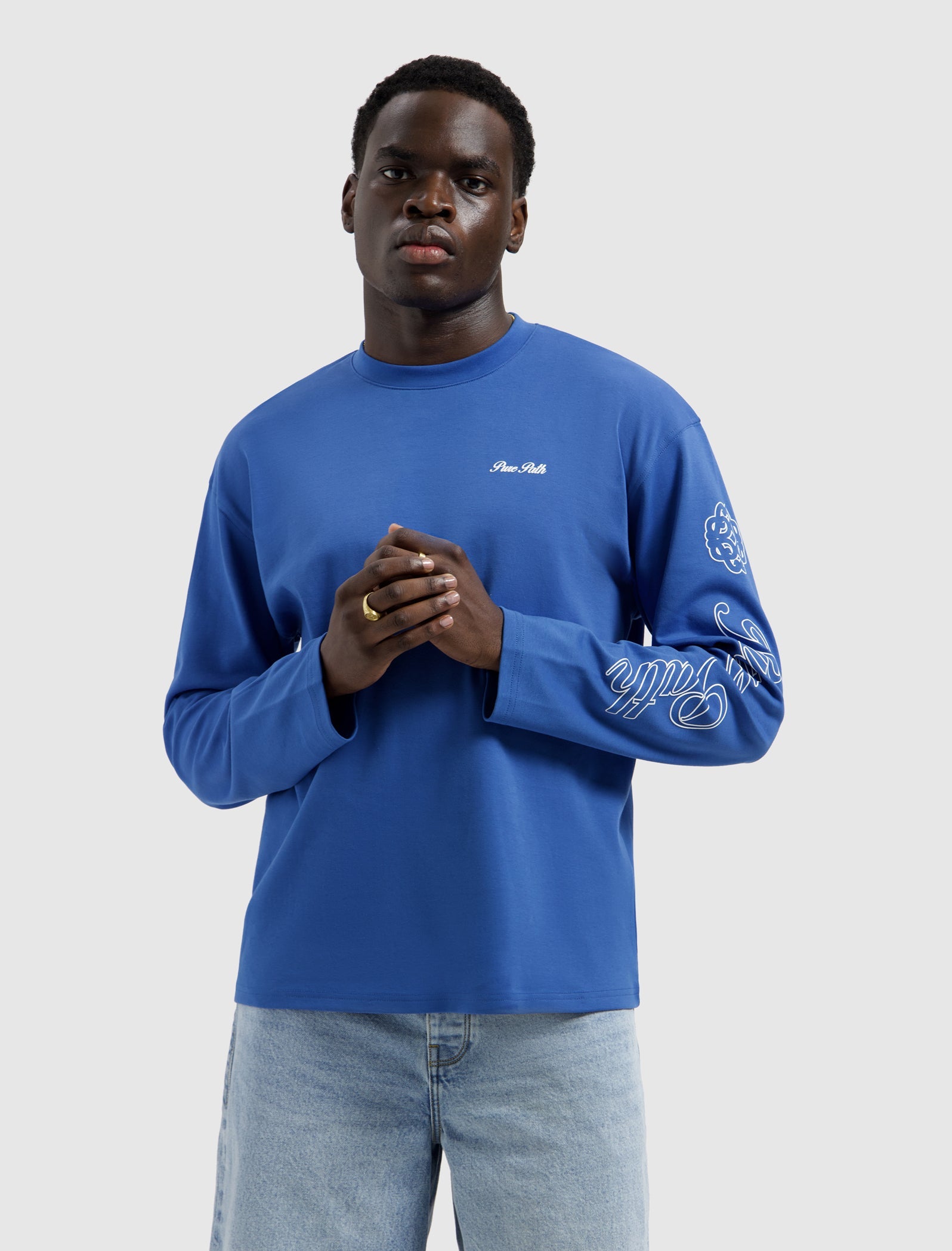 Pure Path Essence Of Life Longsleeve - Faded Cobalt