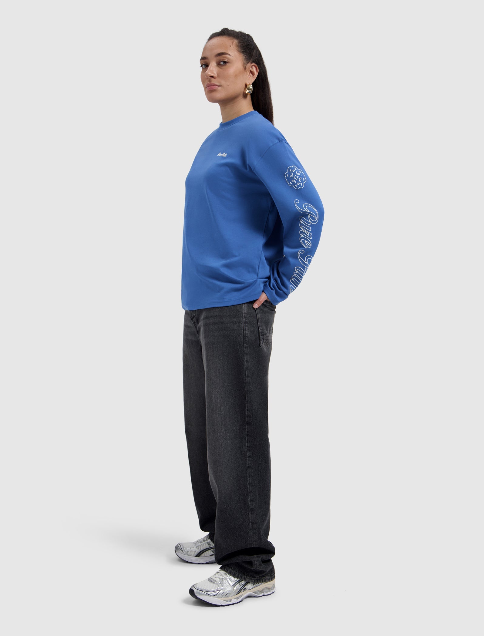 Pure Path Essence Of Life Longsleeve - Faded Cobalt