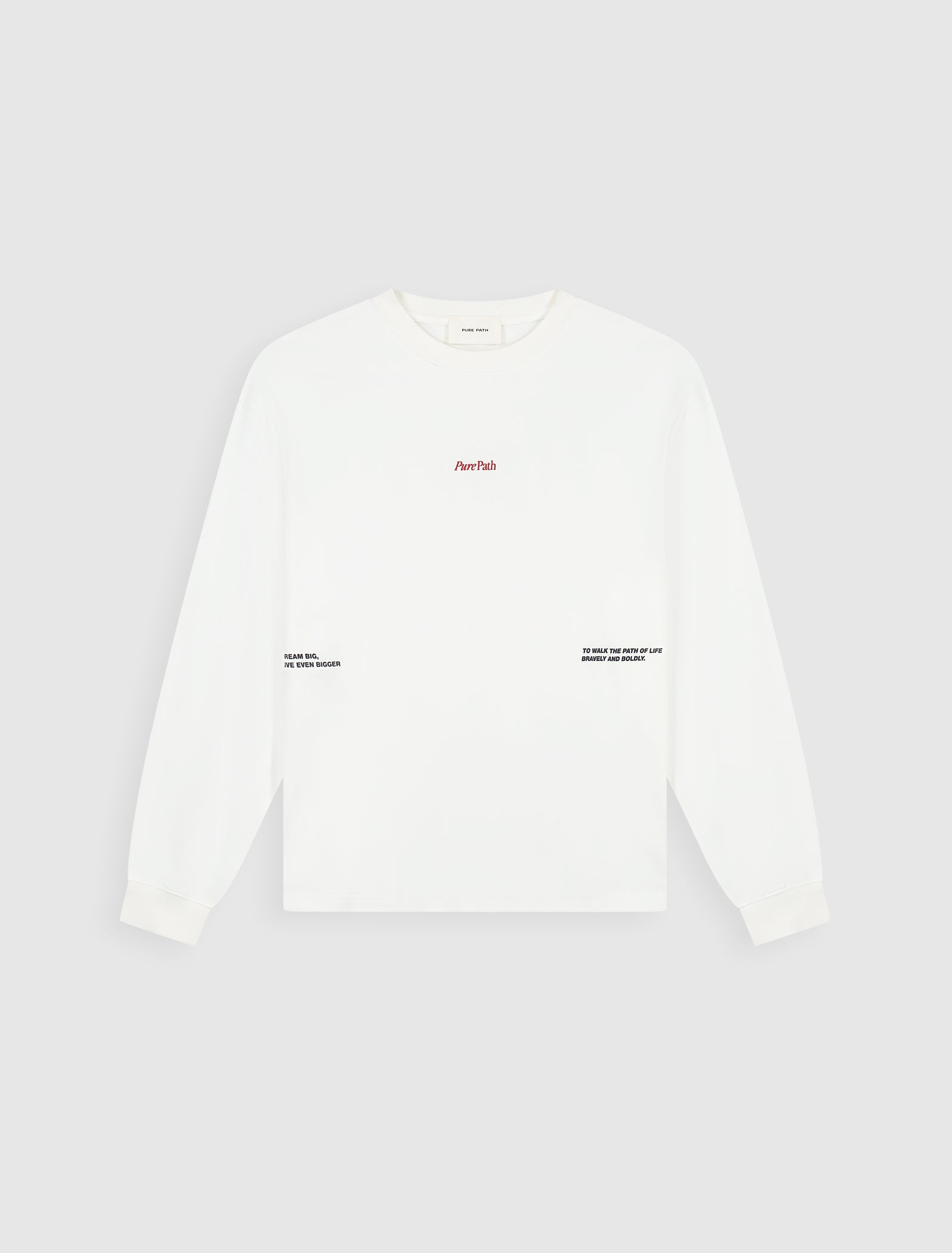 Pure Path Mirror Logo Longsleeve - Off White