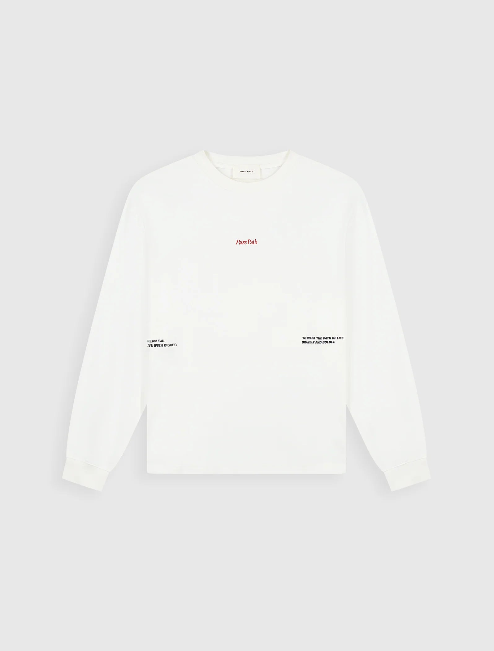 Pure Path Mirror Logo Longsleeve - Off White