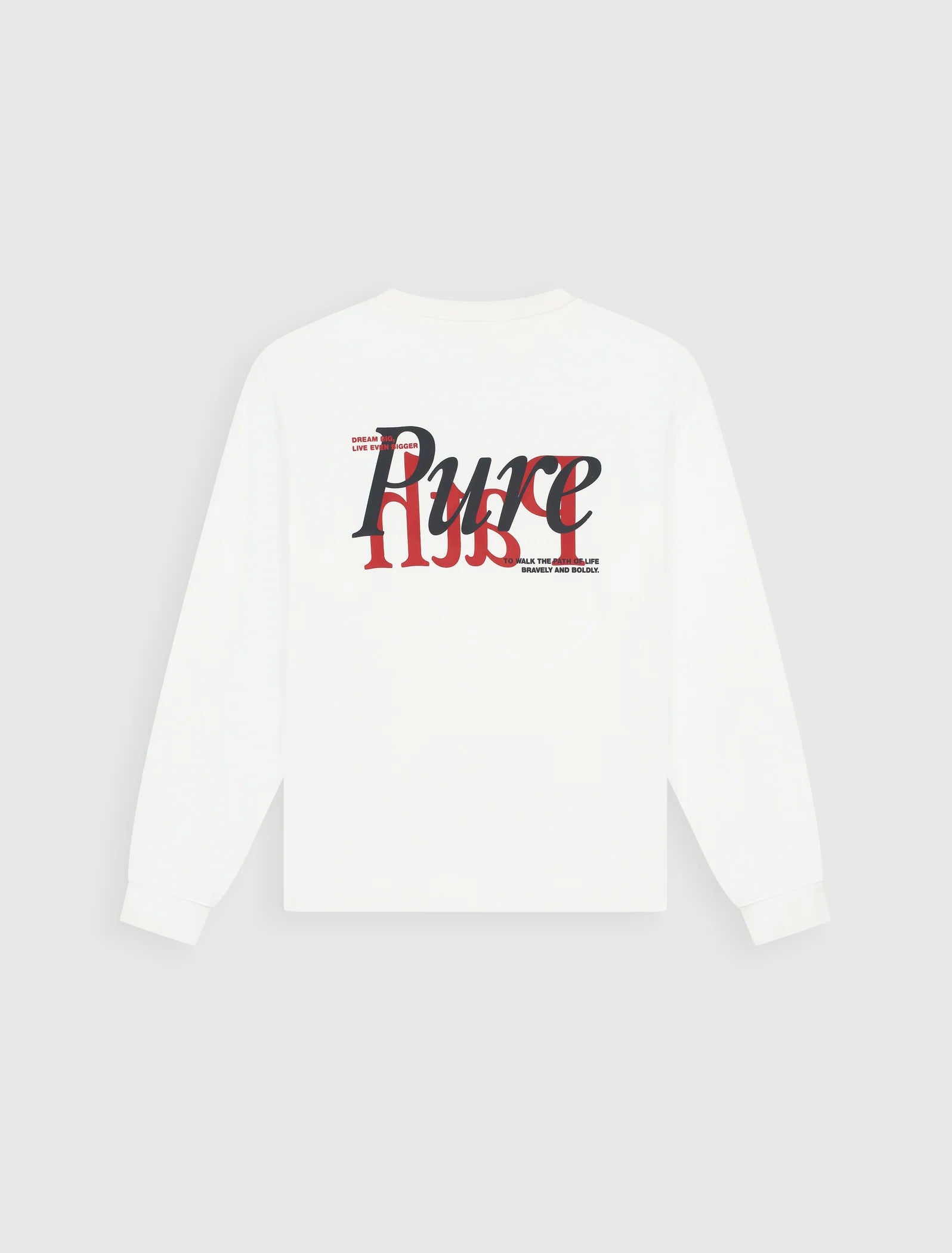 Pure Path Mirror Logo Longsleeve - Off White