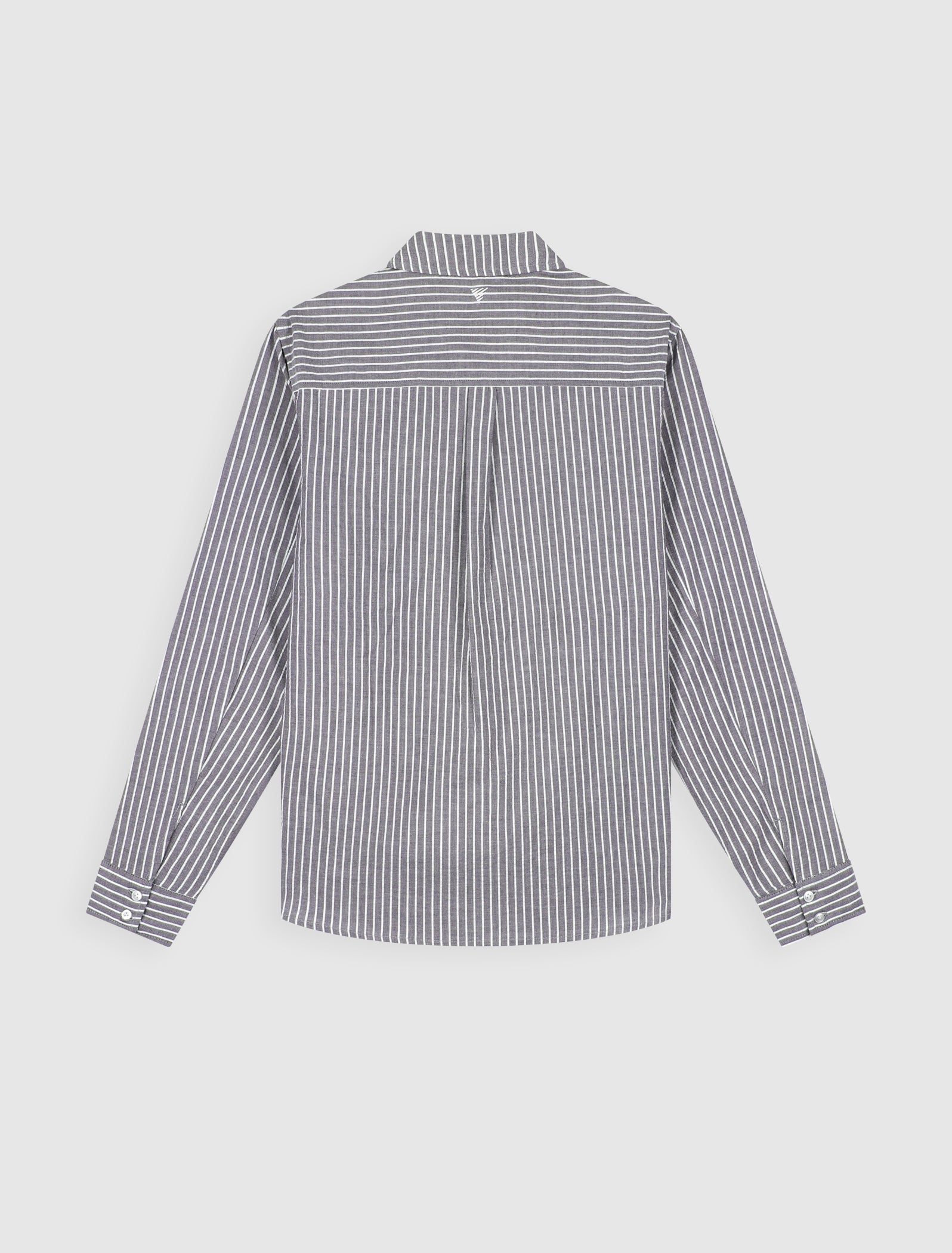Pure Path Striped Seersucker Shirt - Dark Navy