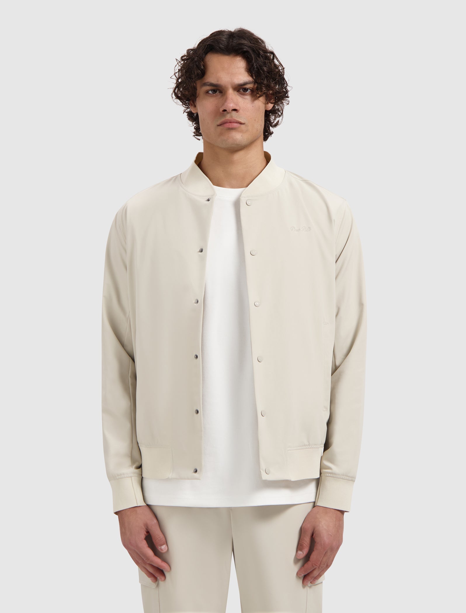 Pure Path Travel Stretch Bomber Jacket - Sand