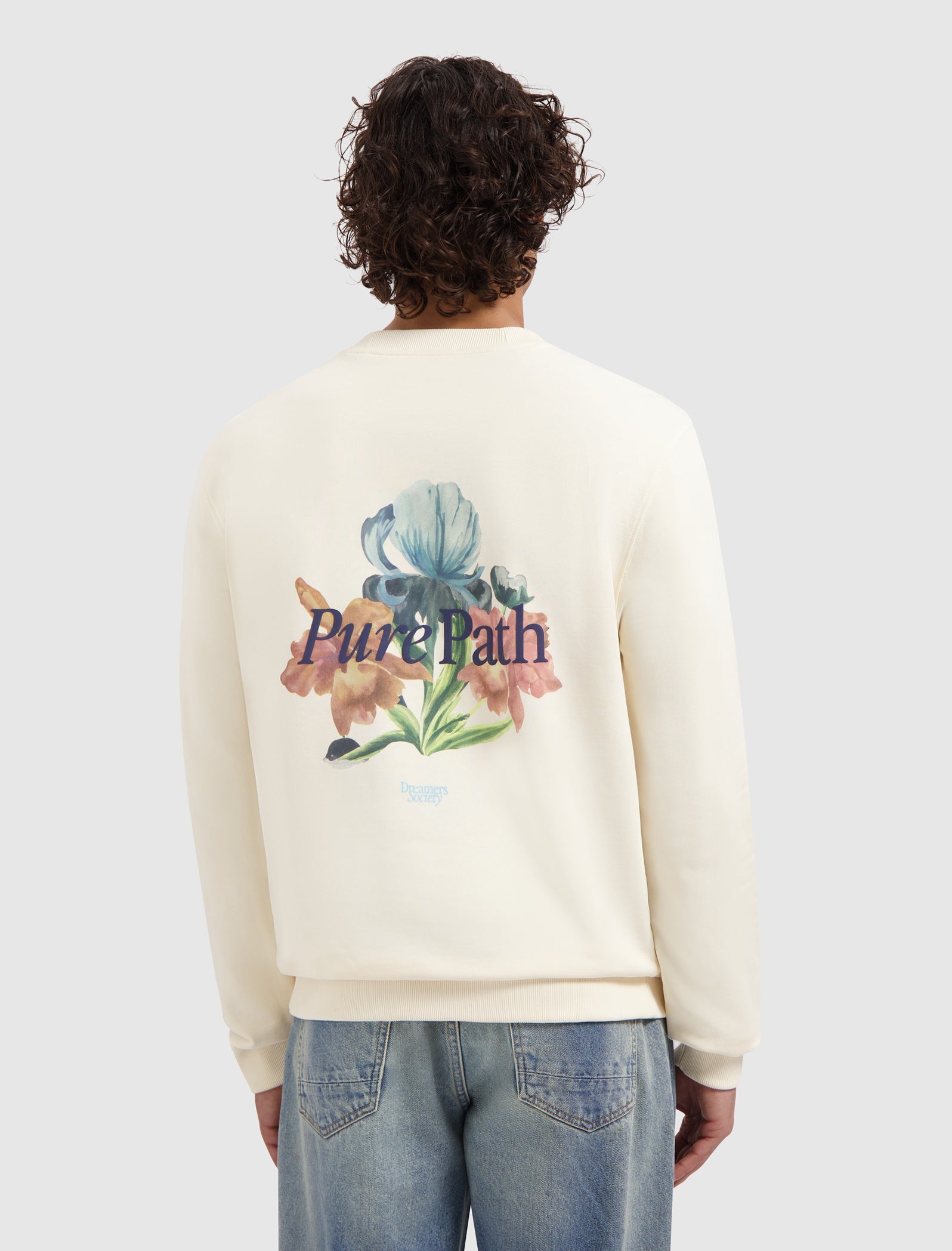 Pure Path Trio of Flowers Sweater - Ecru