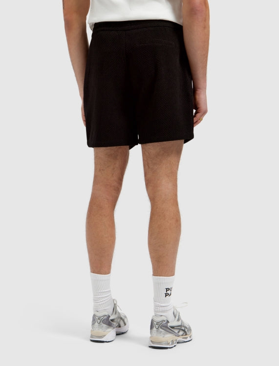 Pure Path Honeycomb Shorts - Black