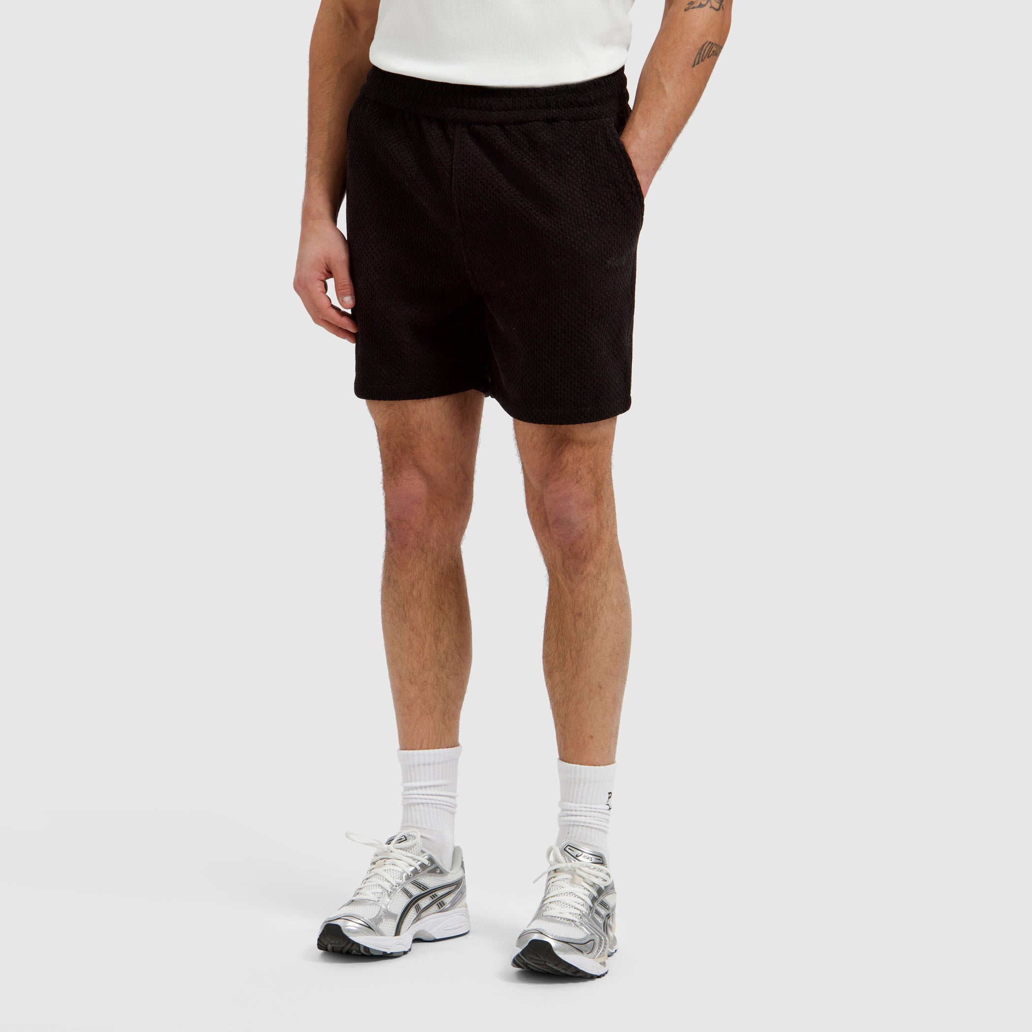 Pure Path Honeycomb Shorts - Black
