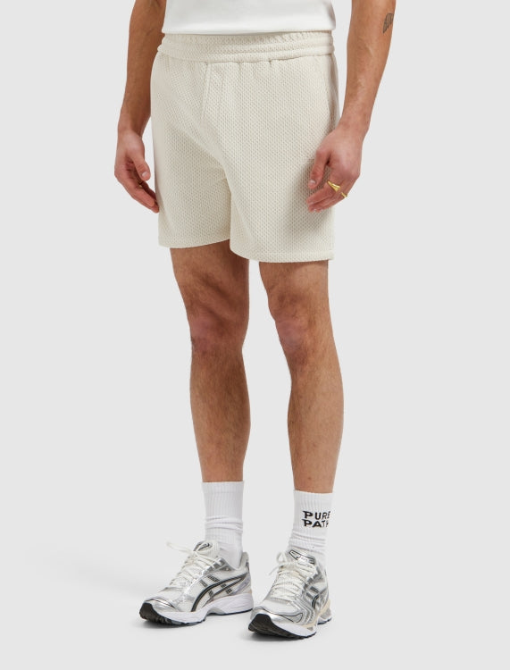 Pure Path Honeycomb Shorts - Ecru