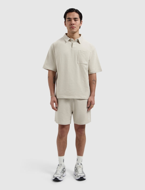 Pure Path Structure Sweat Shorts - Sand