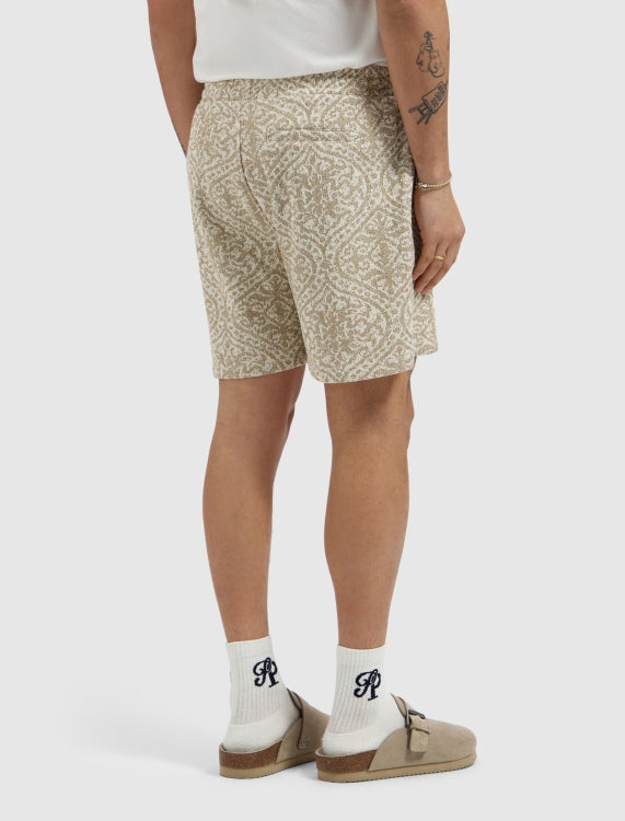 Pure Path Jacquard Shorts - Sand